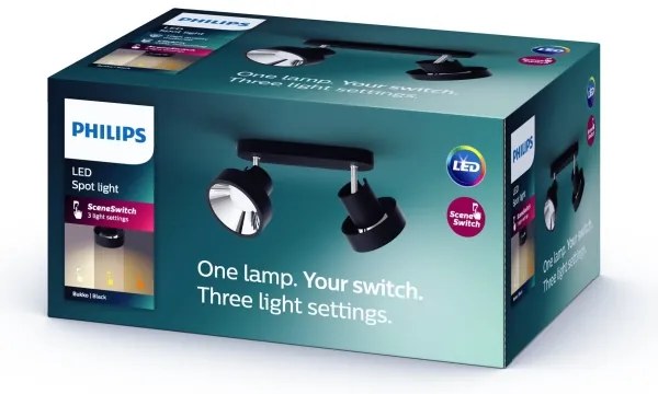Spot LED dimabil BUKKO 2xLED/4,5W/230V Philips 50602/30/P0