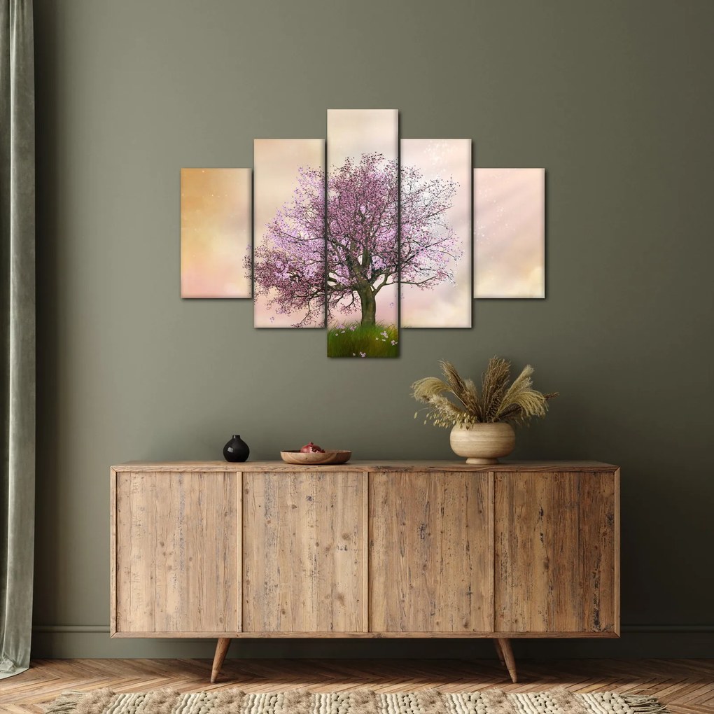 Tablou - Copacul înflorit în deal (150x105 cm)