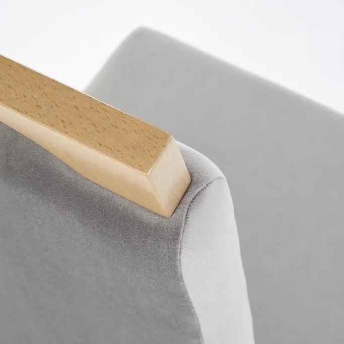 Scaun de bucaterie Clarion II, stejar gri/miere