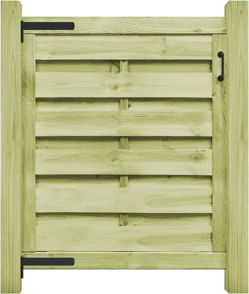 vidaXL Poartă de grădină, 100x100 cm, lemn de pin tratat verde