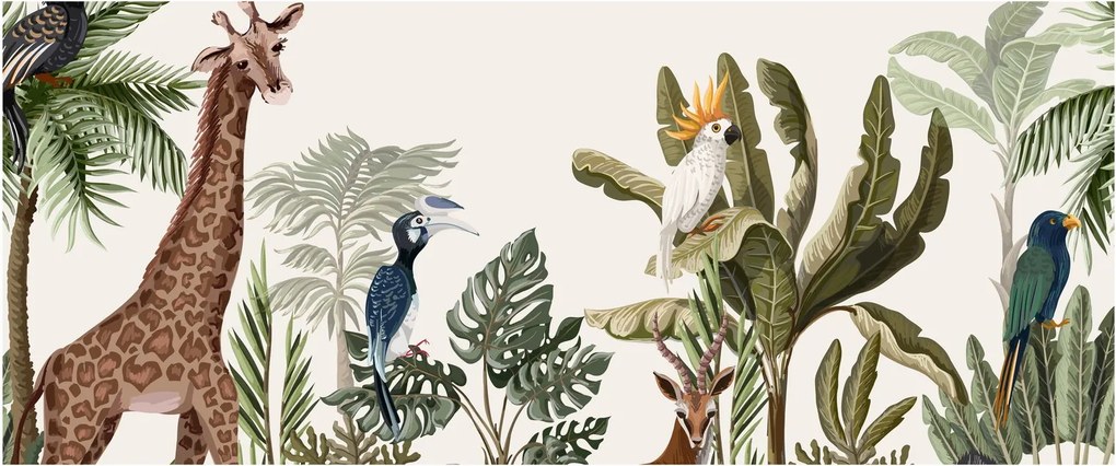 Tablou - Locuitorii africii (120x50 cm)