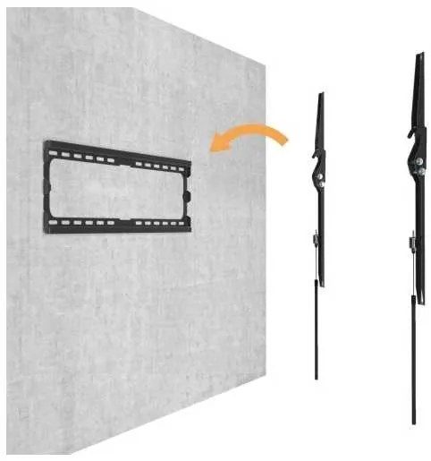 Suport de perete reglabil TV Brateck KL32-44T, negru