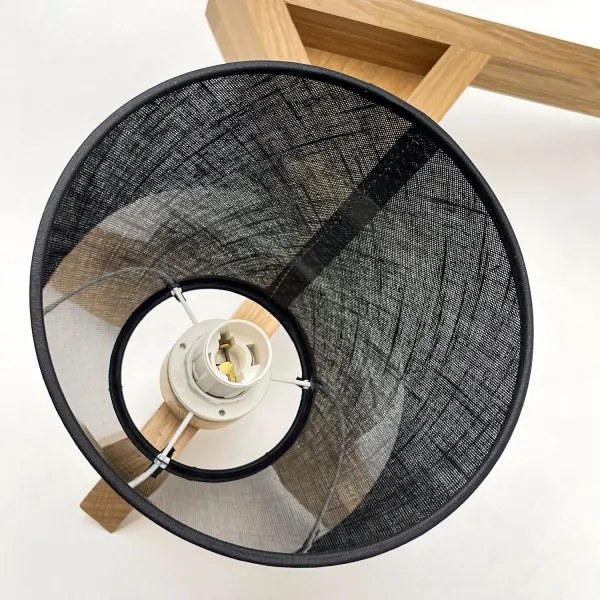 Lustră aplicată Brilagi ANTHONY 3xE14/40W/230V stejar/negru