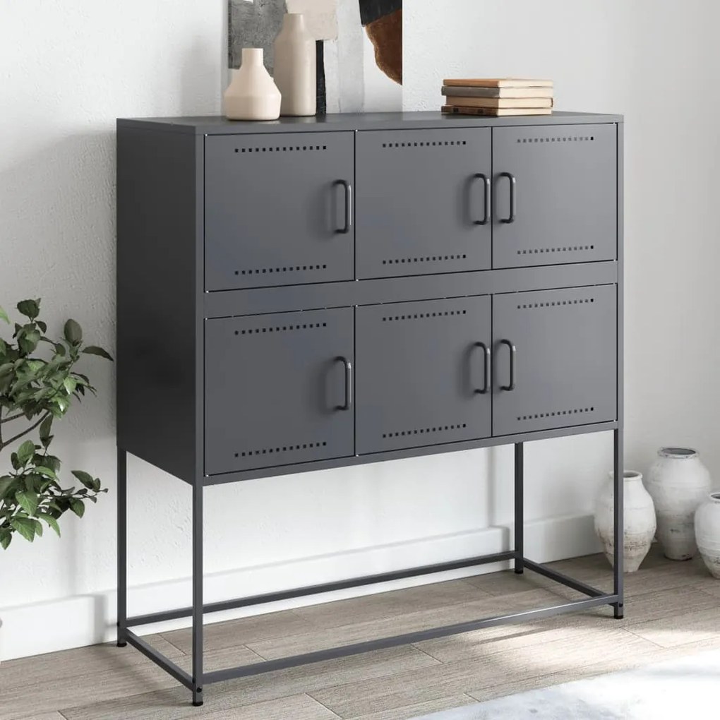 vidaXL Dulap, antracit, 100,5x39x107 cm, oțel