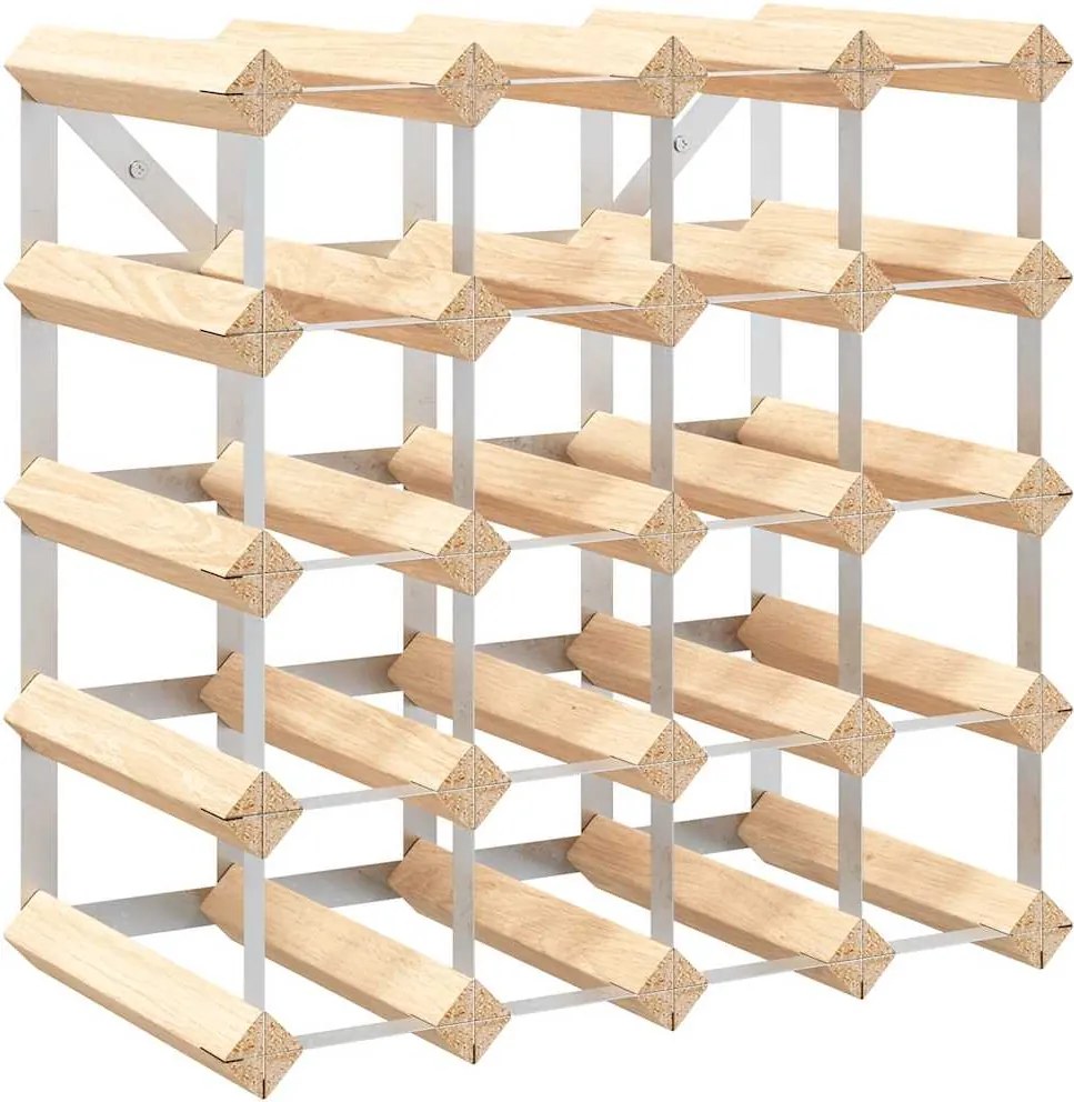 vidaXL Suport sticle de vin pentru 20 sticle, lemn masiv de pin