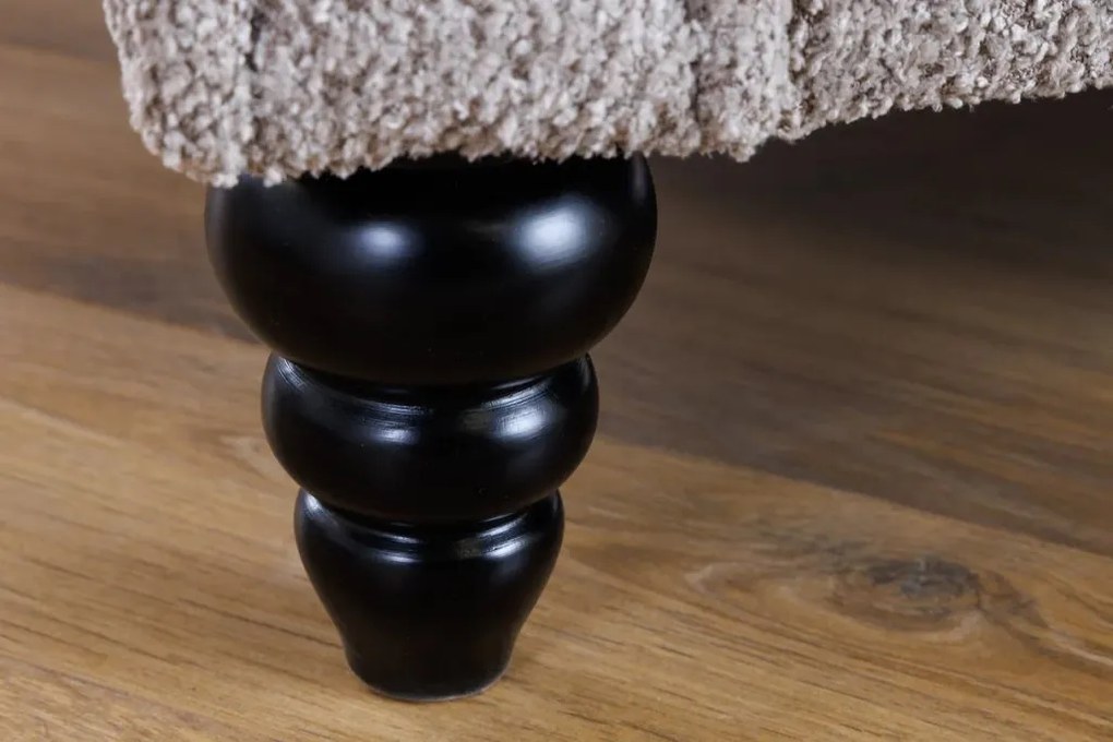 Canapea extensibila, Tesatura Boucle Greige, Maison Belle Affaire 220cm A-44236 VC