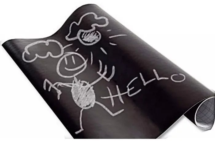 Zaparkorun Tablă de hârtie autoadezivă cu un set de crete - 45 x 200 cm