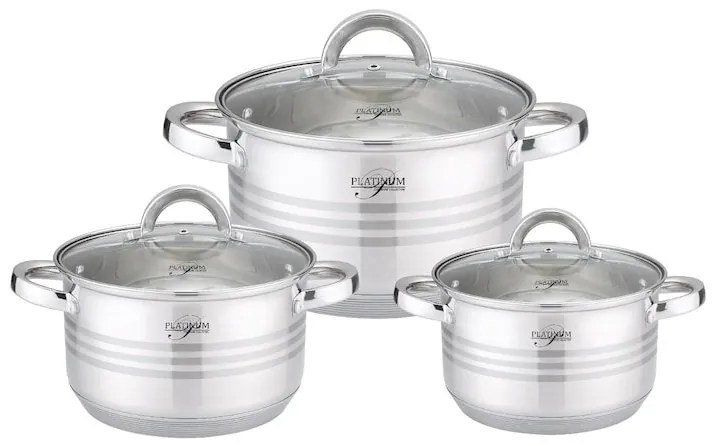 Set de Oale din Inox 6 Piese Platinum Collection