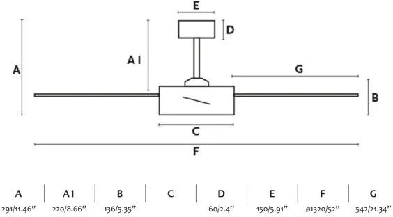 Ventilator LED de tavan FARO 34261 BARTH LED/24W/230V negru + telecomandă
