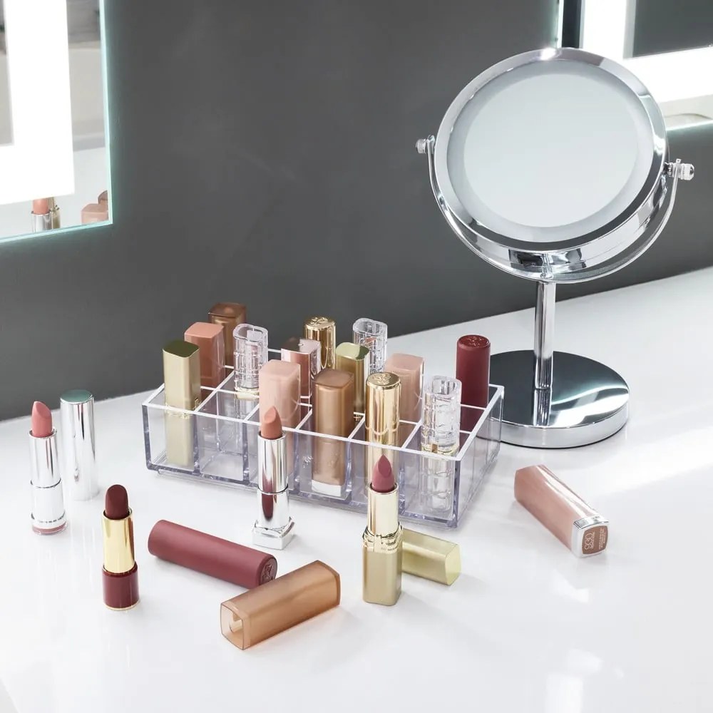 Organizator de baie pentru cosmetice din plastic reciclat Lip Station – iDesign