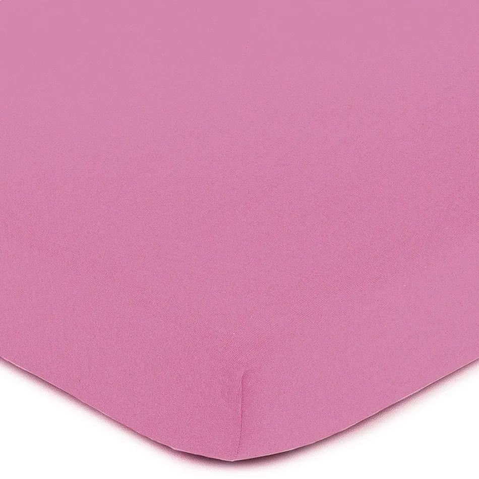 Cearşaf jerseu 4Home Jersey, roz deschis, 60 x 120 cm