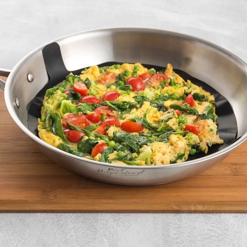 Pad antiaderent pentru tigaie NoStik DDD 430, Diametru 24 cm, Pana la 260°C, Pentru omleta, Reutilizabil, Negru