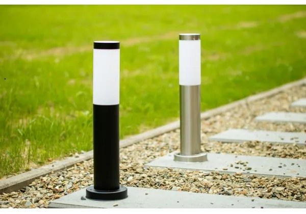 Lampă de exterior LIVIA 1xE27/10W/230V 45 cm IP44 argintie