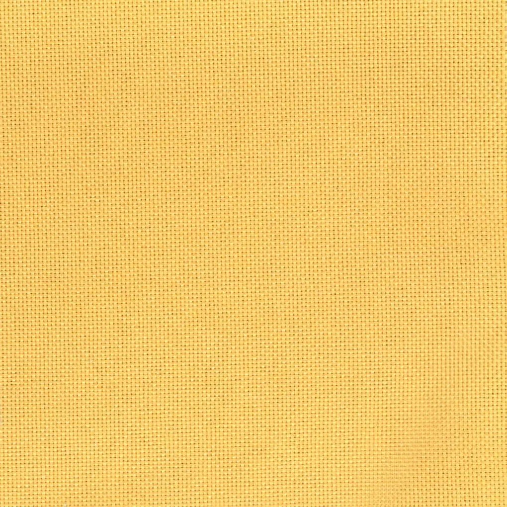 Scaune de masa pivotante, 4 buc., galben, material textil 4, Galben