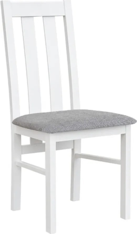 Scaun lemn masiv Linea cu Șezut Tapitat Model L2 L 43 x A 44 x H 96 cm - Gri mediu