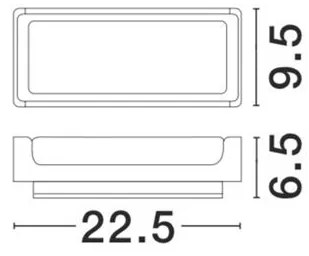 Aplica LED moderna pentru iluminat exterior IP65 KEEN