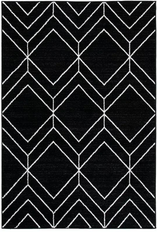 Covor Trocadero negru, 120 cm x 180 cm