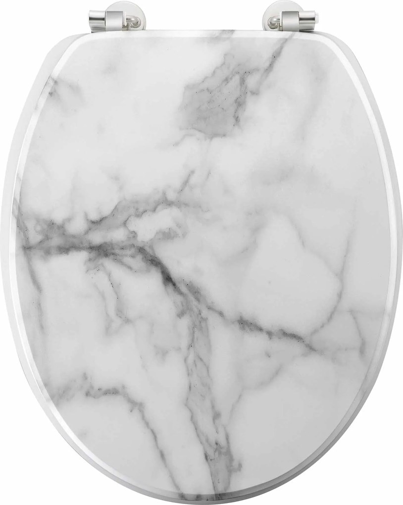 Scaun WC MDF, 37,5 x 47 cm, MARBRE