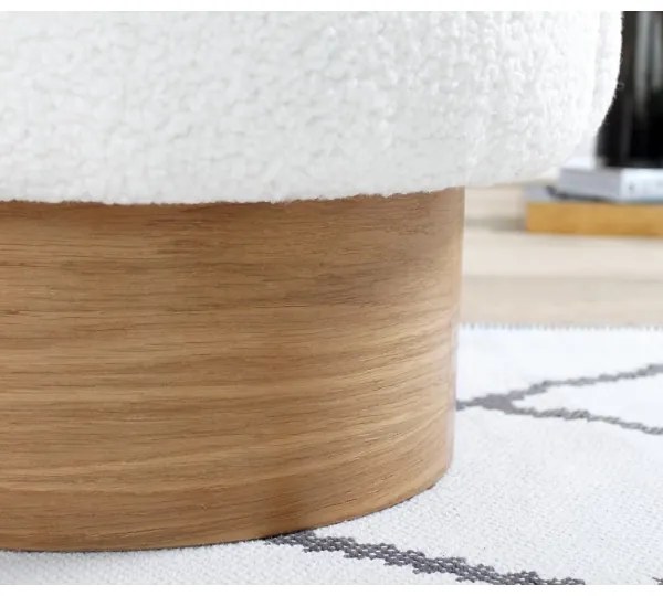 Fotoliu pentru copii RIKI 40x47 cm alb