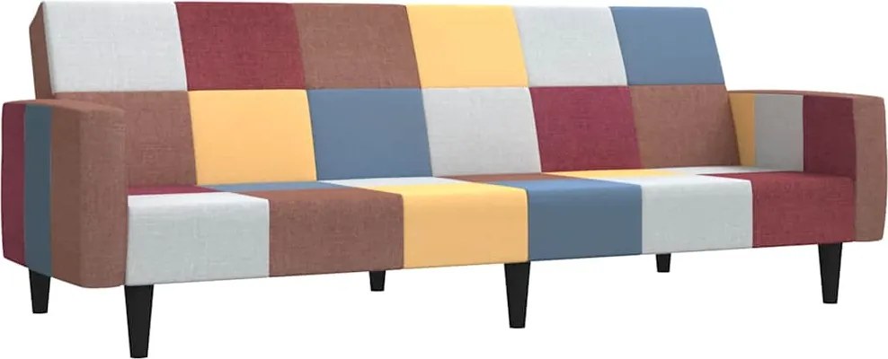 vidaXL Canapea extensibilă cu 2 locuri, material textil