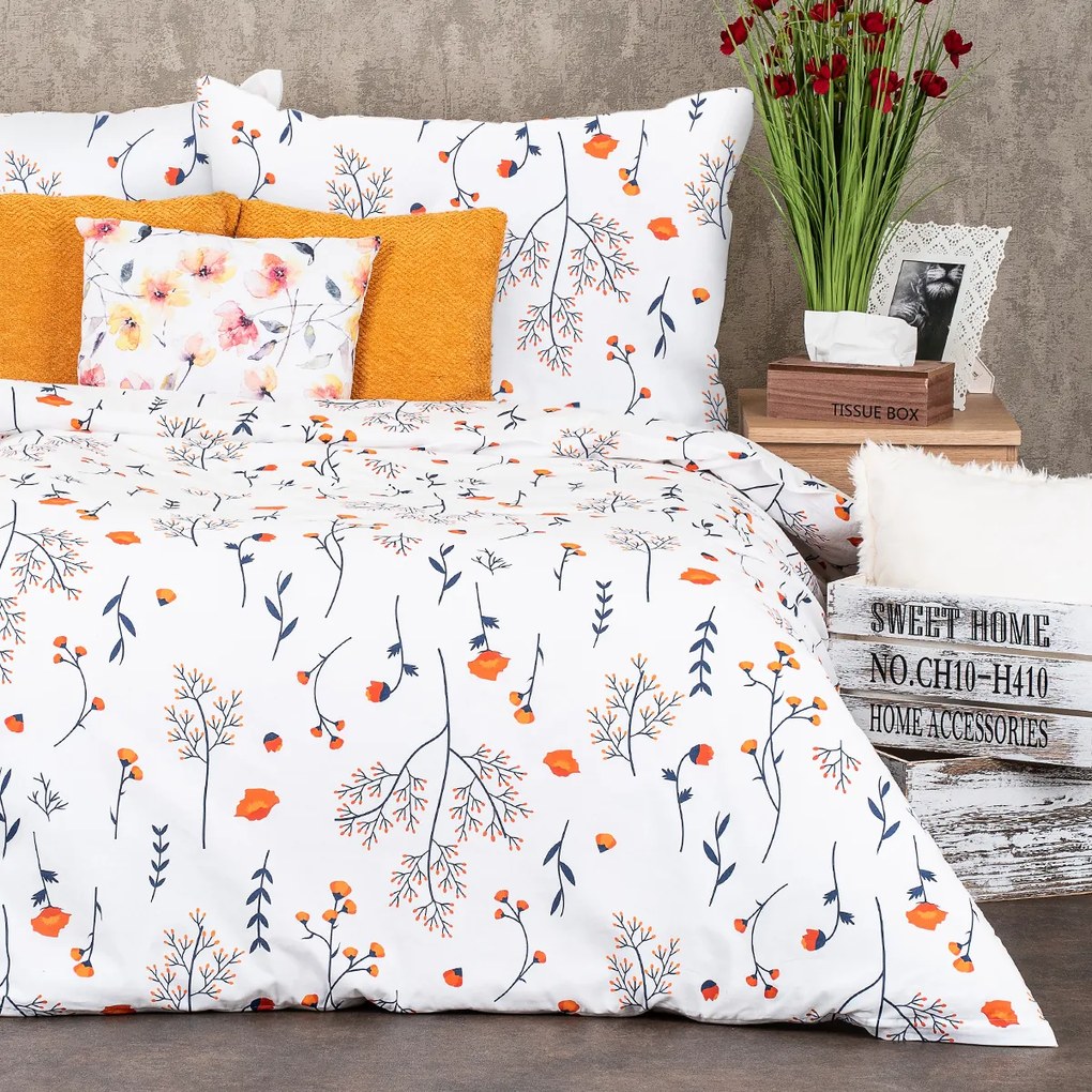 Lenjerie de pat 4Home Floret, din bumbac , 140 x 220 cm, 70 x 90 cm