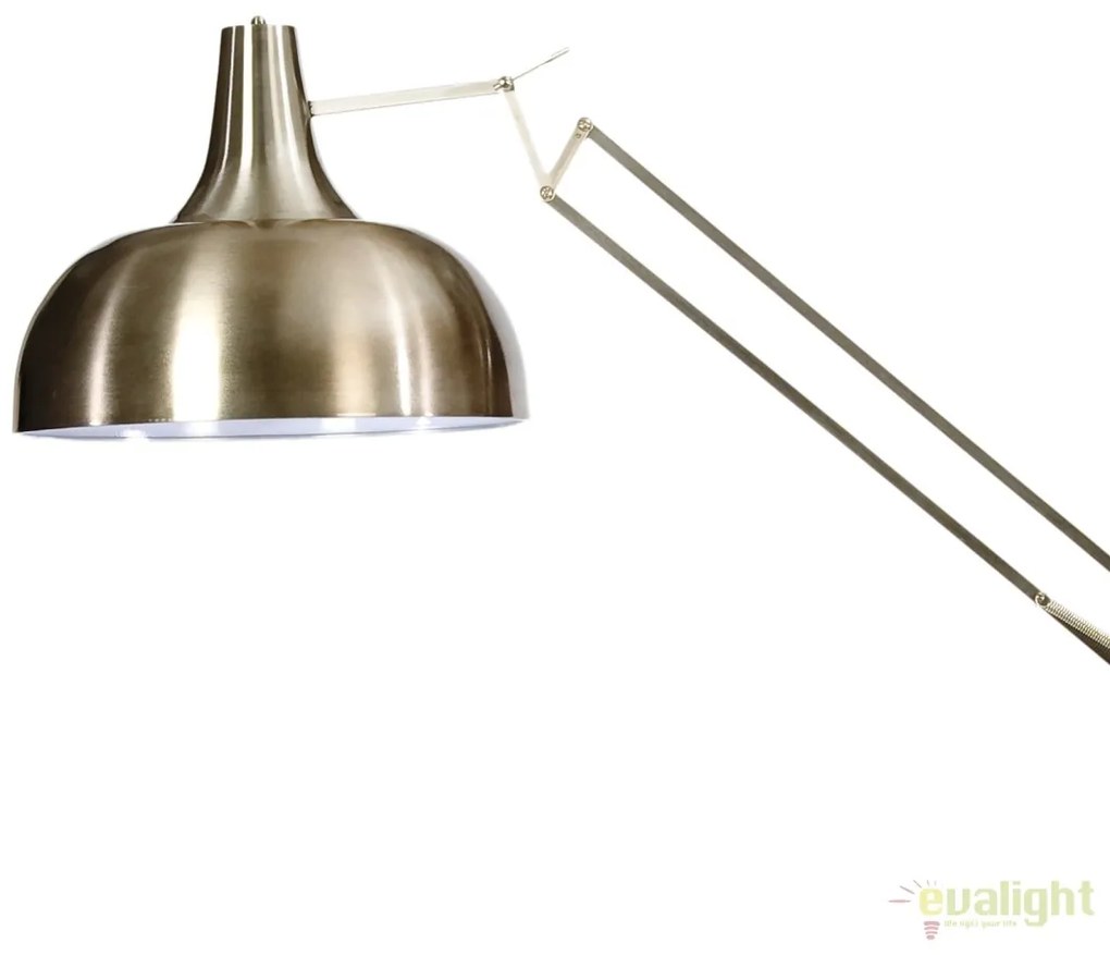 Lampadar, lampa de podea moderna, brat articulat, finisaj satinat, GIANT-XL-BRU MUNO Design