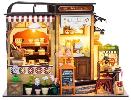 Casă miniaturală 2Kids Toys Brutăria Juliei 2xAAA
