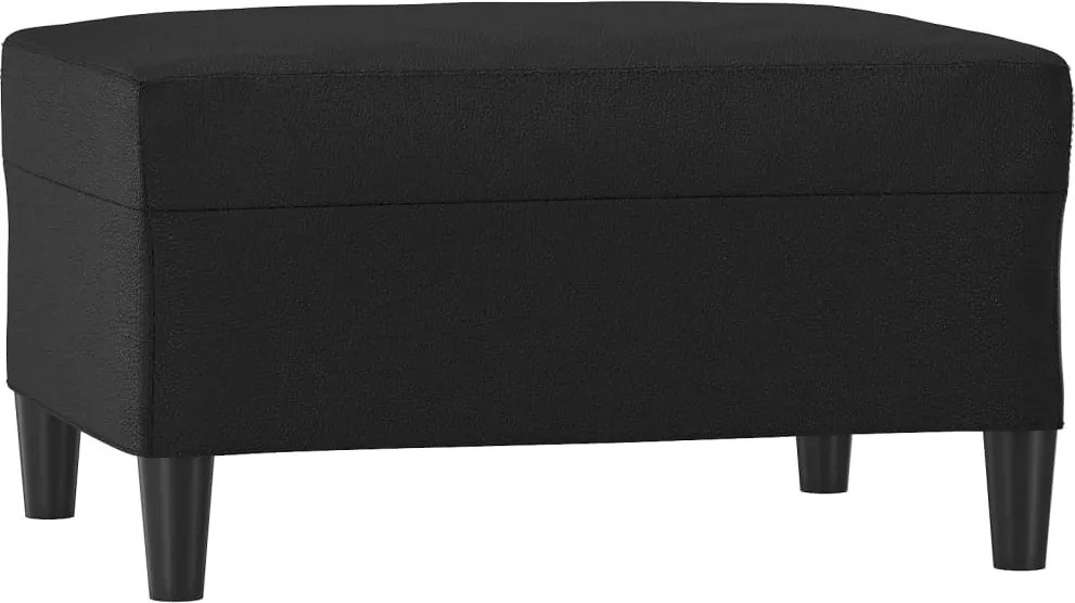 vidaXL Taburet, negru, 70x55x41 cm, piele ecologică