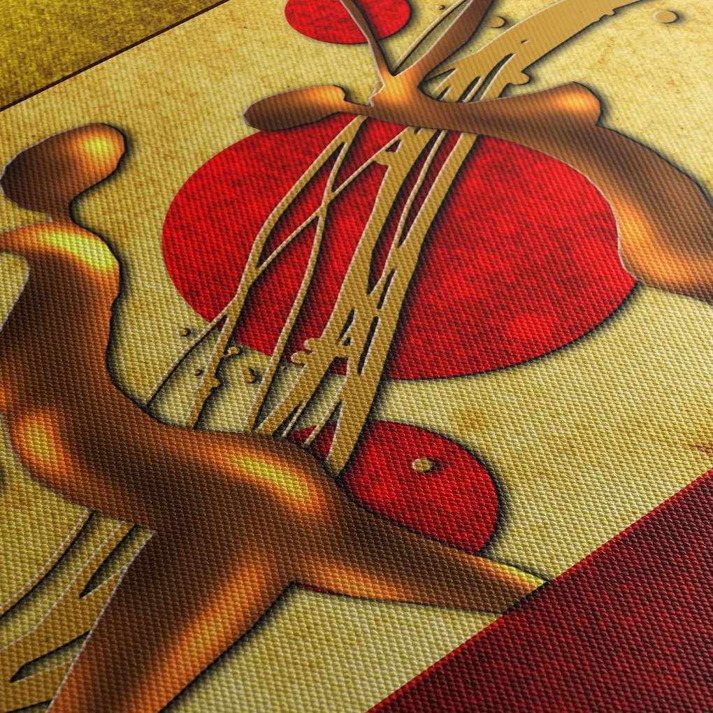 Tablou abstract cu două femei (70x50 cm)