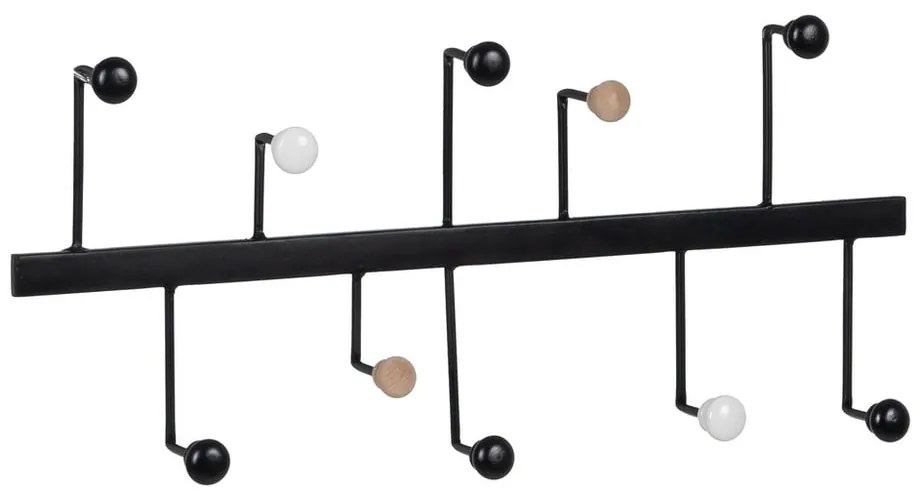 Cuier de perete negru din metal – Ixia