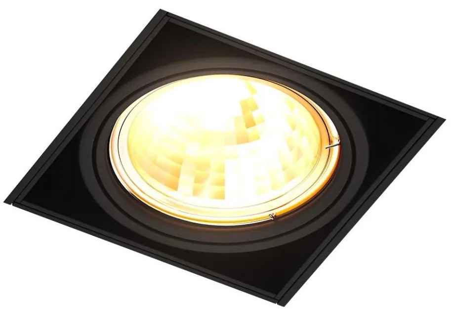 Plafonieră încastrată ONEON 1xGU10/50W/230V neagră Zuma Line 94361-BK