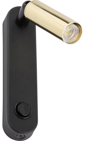 Spot de perete ENZO 1xG9/8W/230V negru/auriu