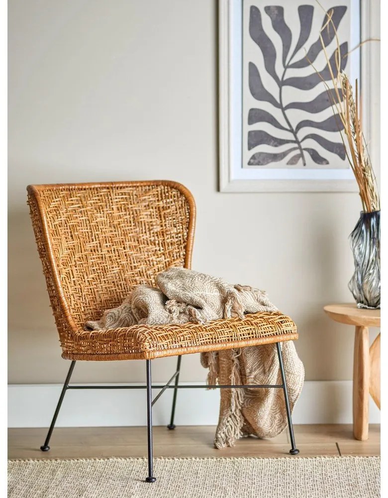 Fotoliu în culoare naturală țesut Somme – Bloomingville