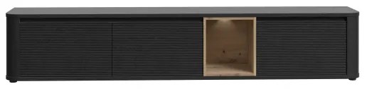 Comodă TV INAR, negru/maro