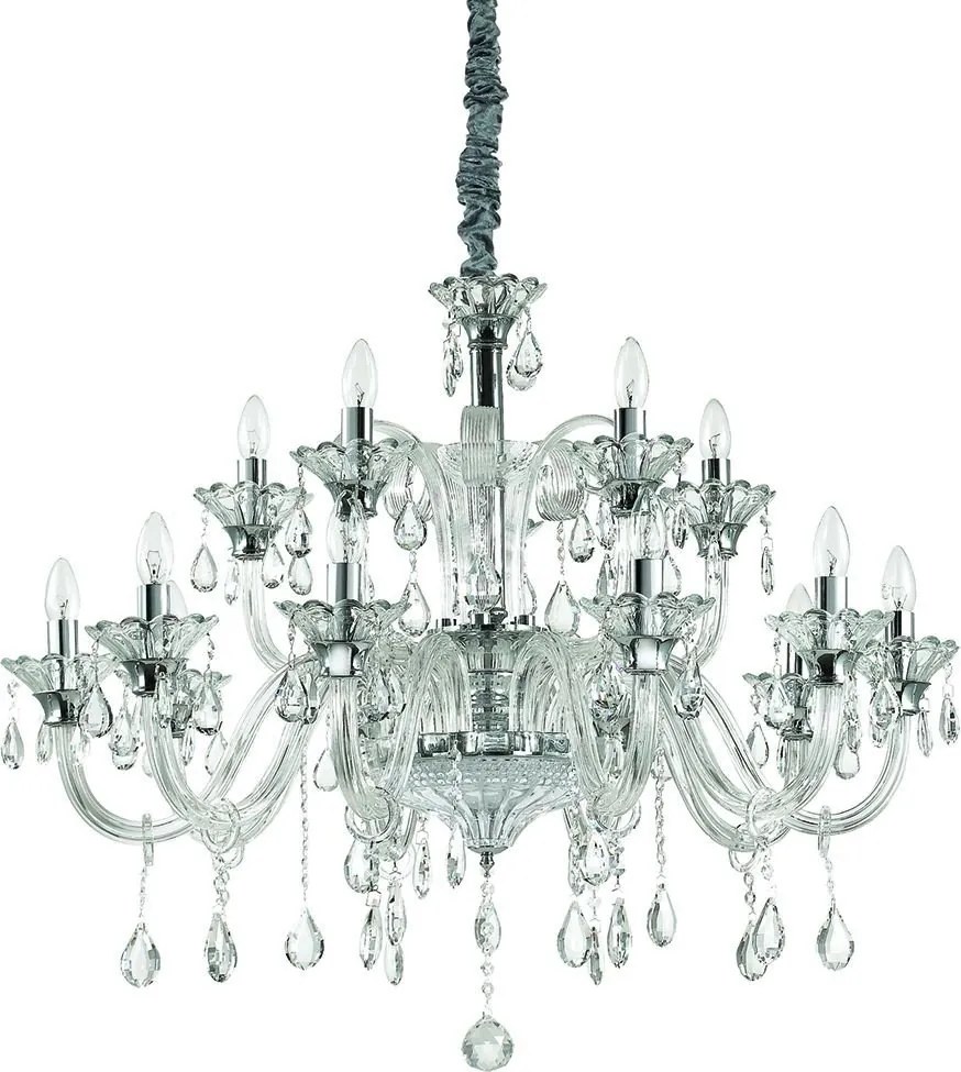 Candelabru 15 brate, diametru 95cm COLOSSAL SP15 TRASPARENTE 114170