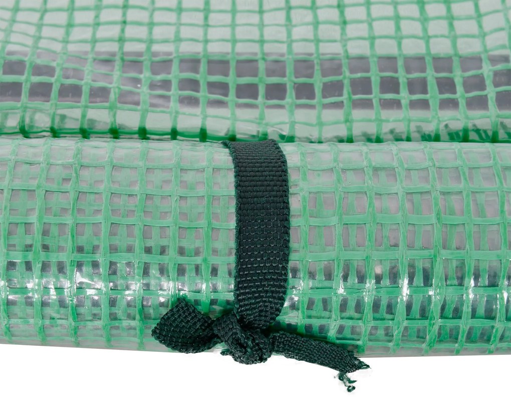 Outsunny Seră de grădină mini seră seră de roșii 2 x 1 x 0,8 m ușă cu fermoar folie PE cadru oțel verde | Aosom Romania