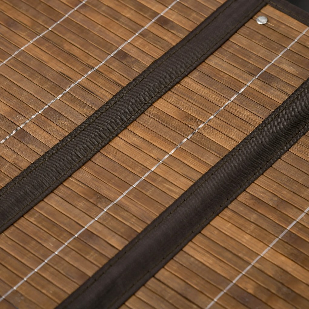 HOMCOM Coș de rufe Wäschesammler, capacitate de 100L, capac detașabil, 38 cm x 38 cm x 57 cm, Maro | Aosom Romania