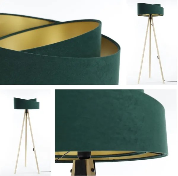 Lampadar GALAXY 1xE27/60W/230V verde/bej