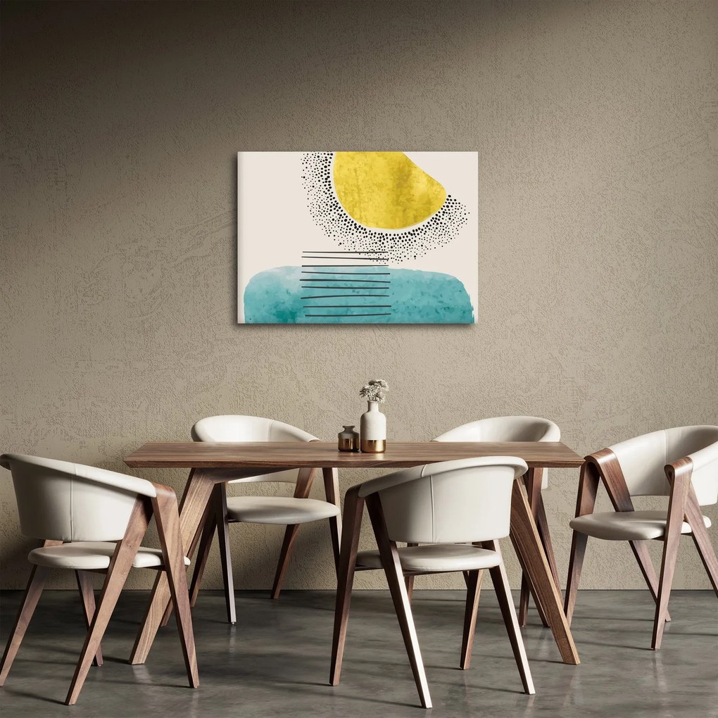 Tablou - pictură abstractă de plajă N⁰2 (70x50 cm)