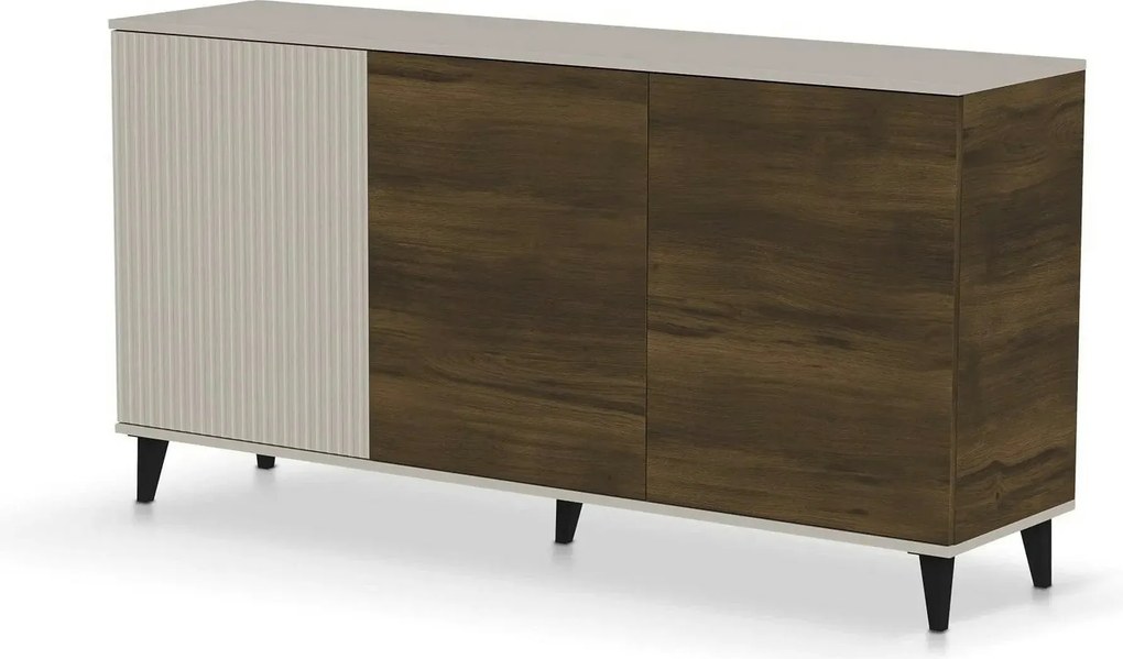 Comoda RANDOM 2 KM-1, casmir/nuc, PAL furniruit, 160x40x82 cm