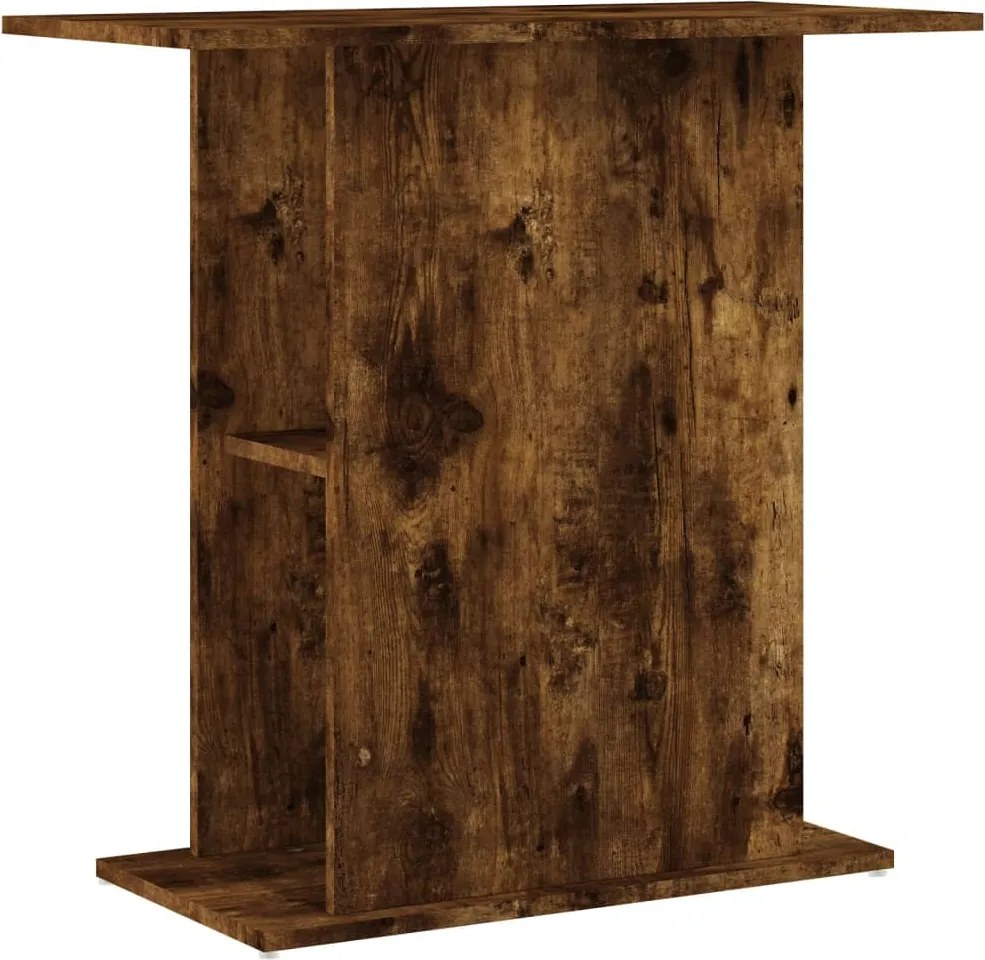 vidaXL Suport acvariu, stejar afumat, 75x36x72,5 cm, lemn prelucrat