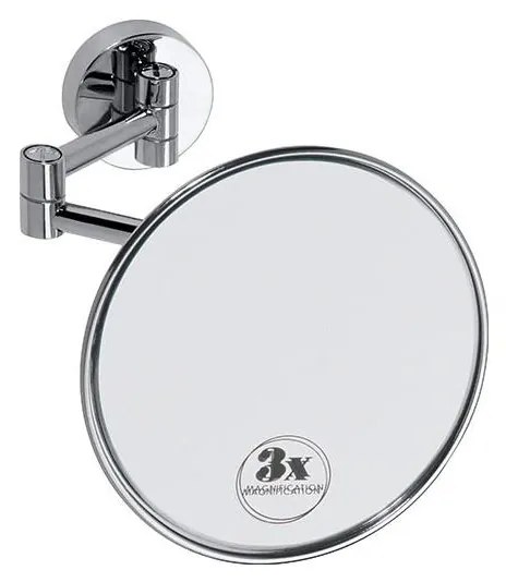 Oglindă cosmetică 14 x 14 cm, argintie