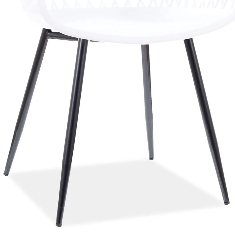 OFERTA Scaun din plastic alb CORRAL B calitatea II