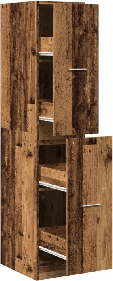 vidaXL Dulap de farmacie, lemn vechi, 30x41x144,5 cm, lemn prelucrat