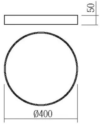 Plafonieră LED KNOB LED/36W/230V 3000K-6500K 40 cm neagră Redo 05-933