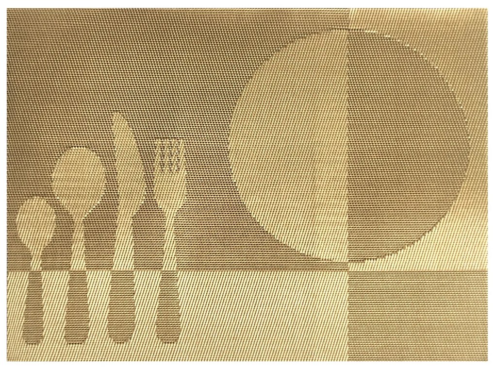 Suport farfurie Food ocru, 30 x 45 cm, set 4 buc.