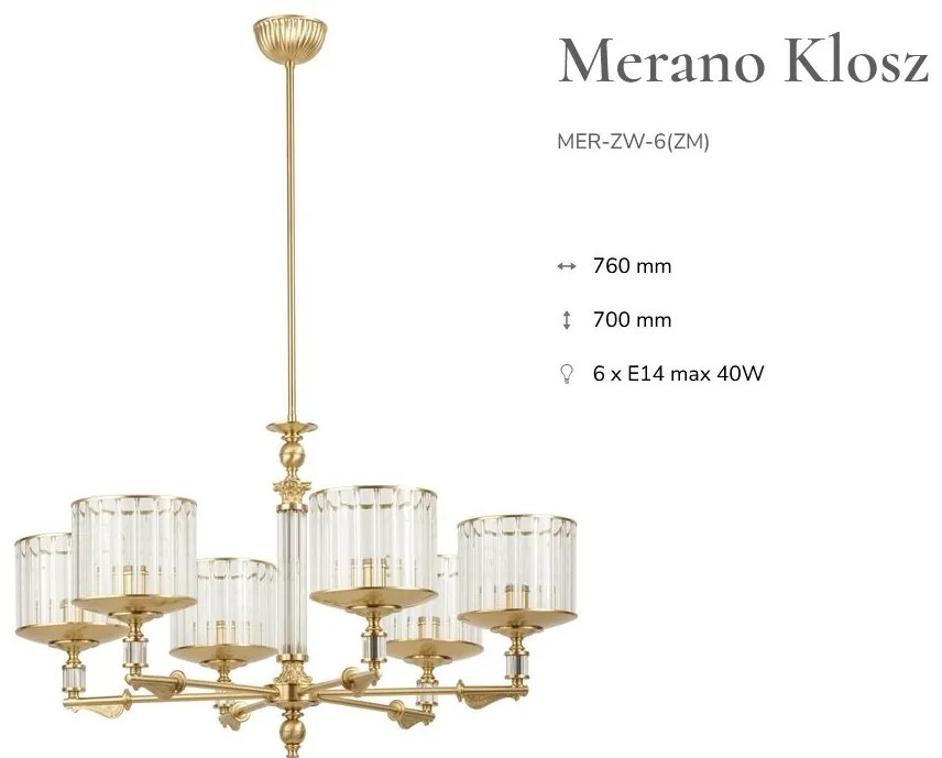 Candelabru 6 brate elegant design clasic MERANO