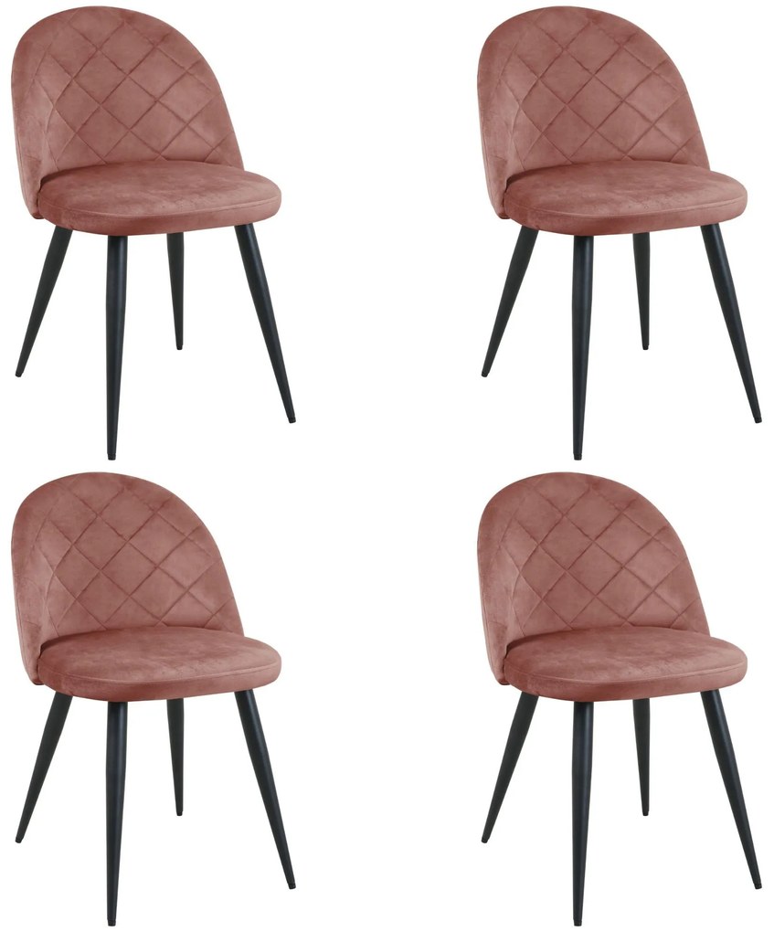 Set 4 buc. scaune sufragerie Termino (roz). 1117269