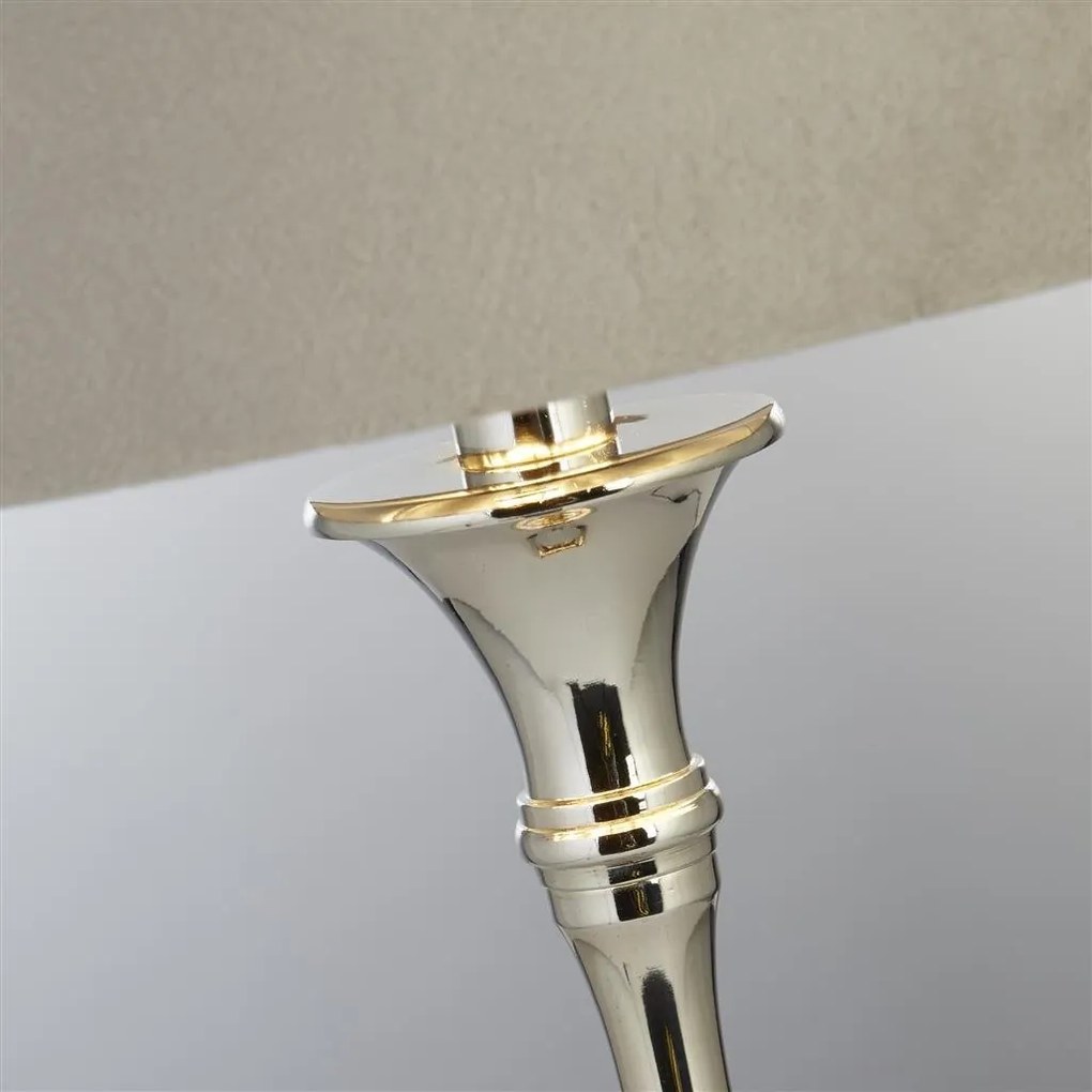 Veioza/Lampa de masa design lux elegant Belle crom/taupe