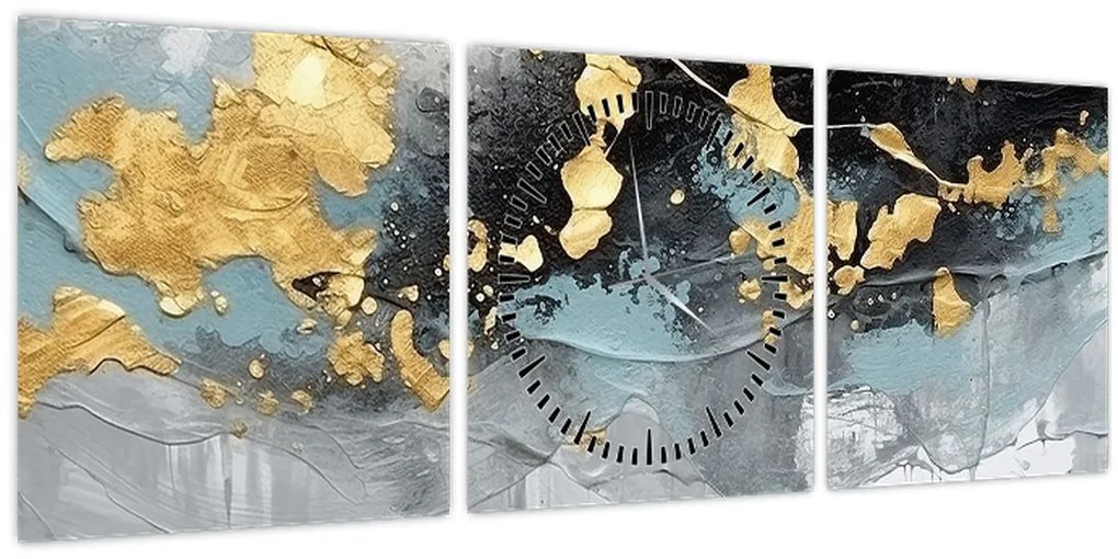 Tablou - Abstracție (cu ceas) (90x30 cm)